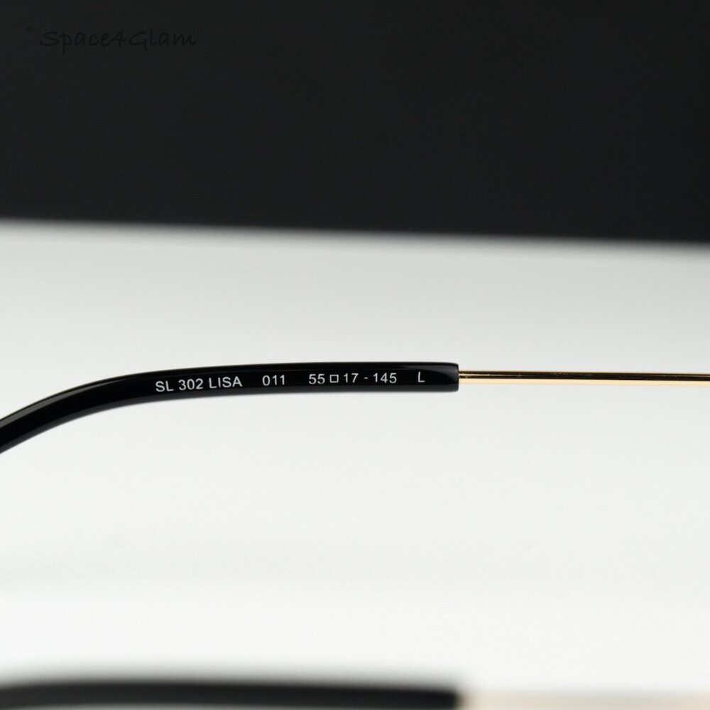 Saint Laurent Women Sunglasses Gold Brown SL302LISA 011 NEW AUTHENTIC - Picture 4 of 10
